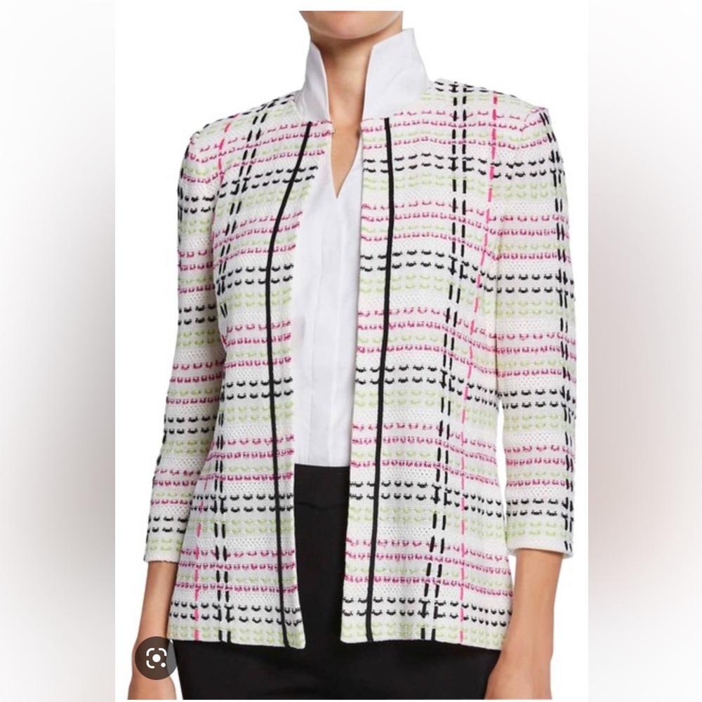 Misook Multi-color Stitch Jacket (XL)